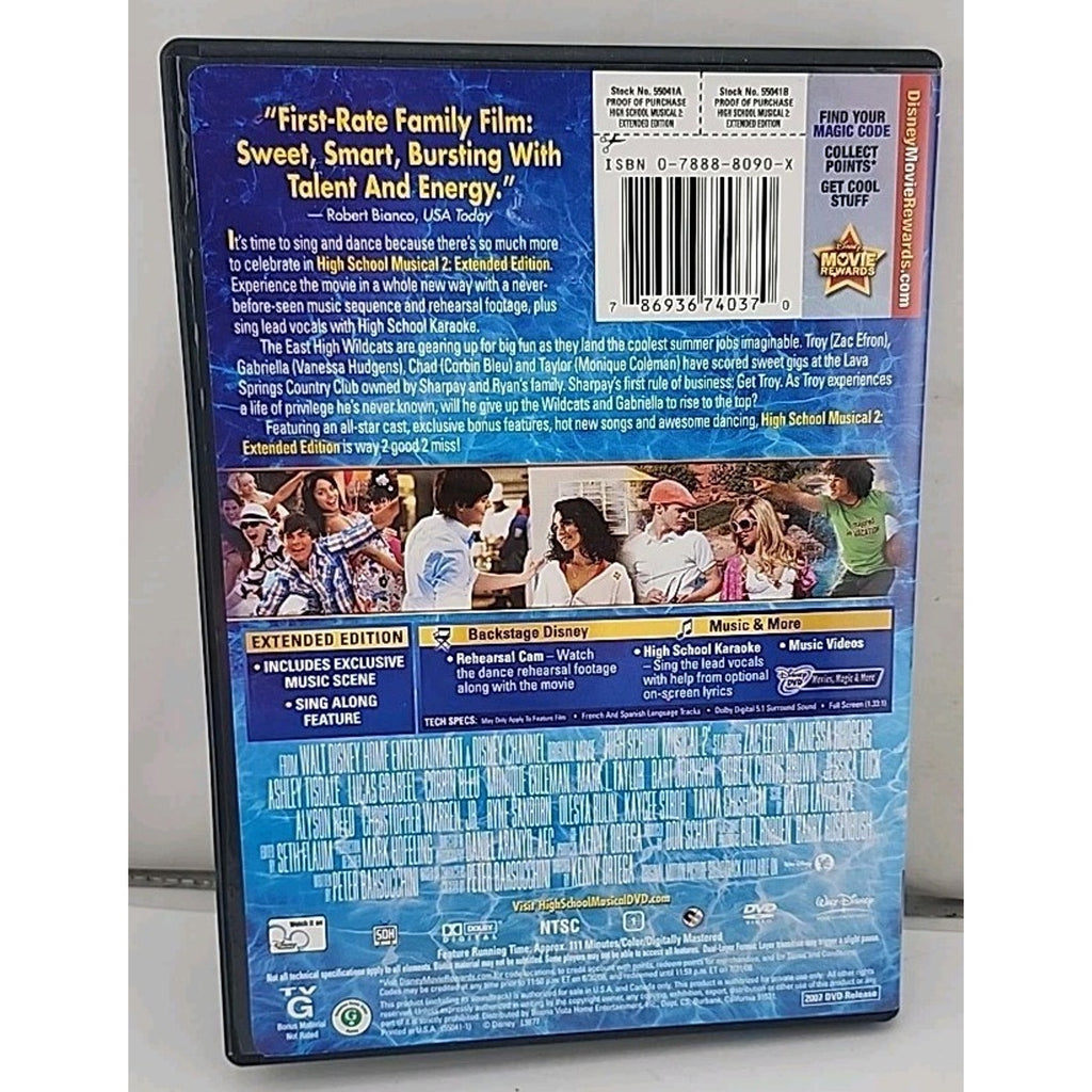High School Musical 2 (DVD, 2007)