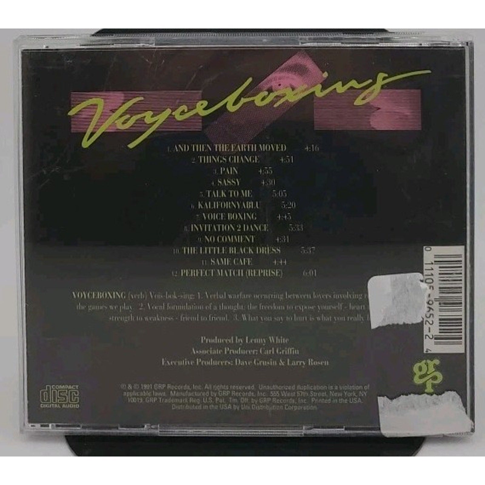 Voyce Boxing by Voyce Boxing (CD, Sep-1991, GRP (USA))