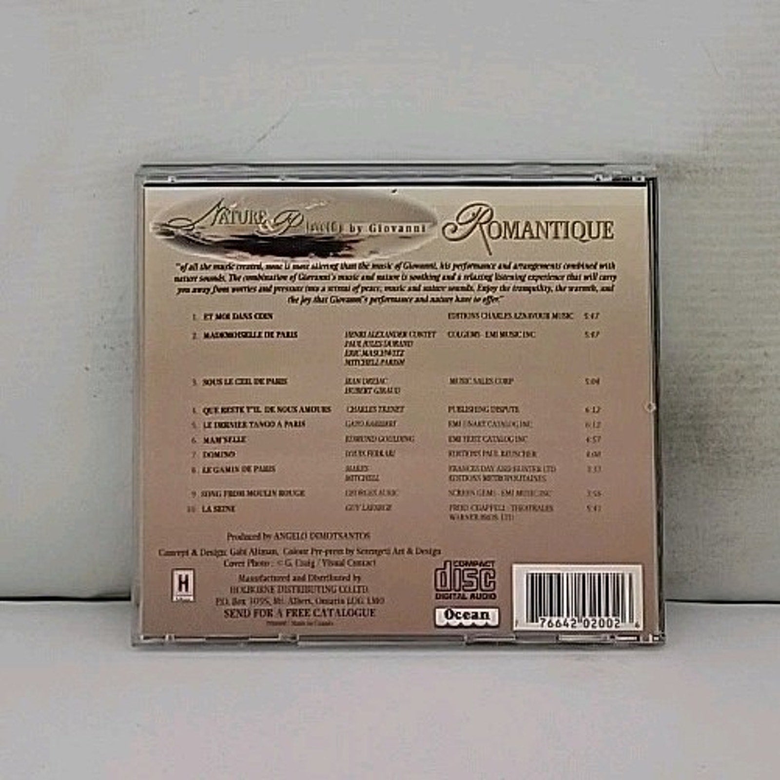 Nature & Piano By Giovanni - Romantique CD