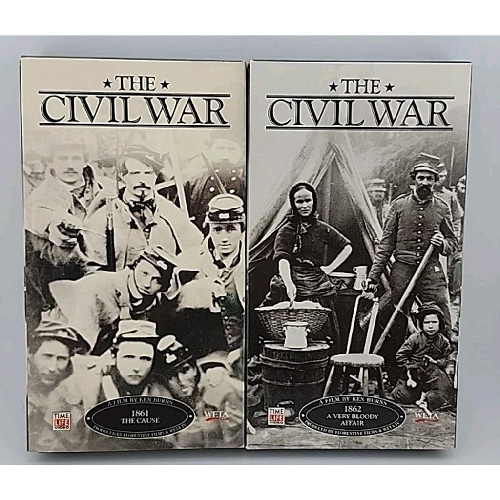 The Civil War Set Of 9 VHS Tapes 1861-1865 By Ken Burns Time Life Video