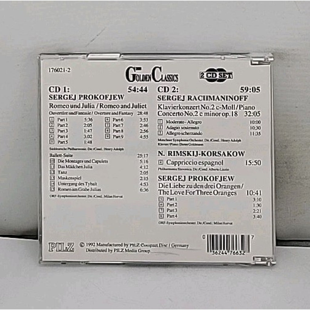 Golden Classics Russian Composers Prokofiew, Rachmaninoff, Rimskij-Korsakow 2 CD