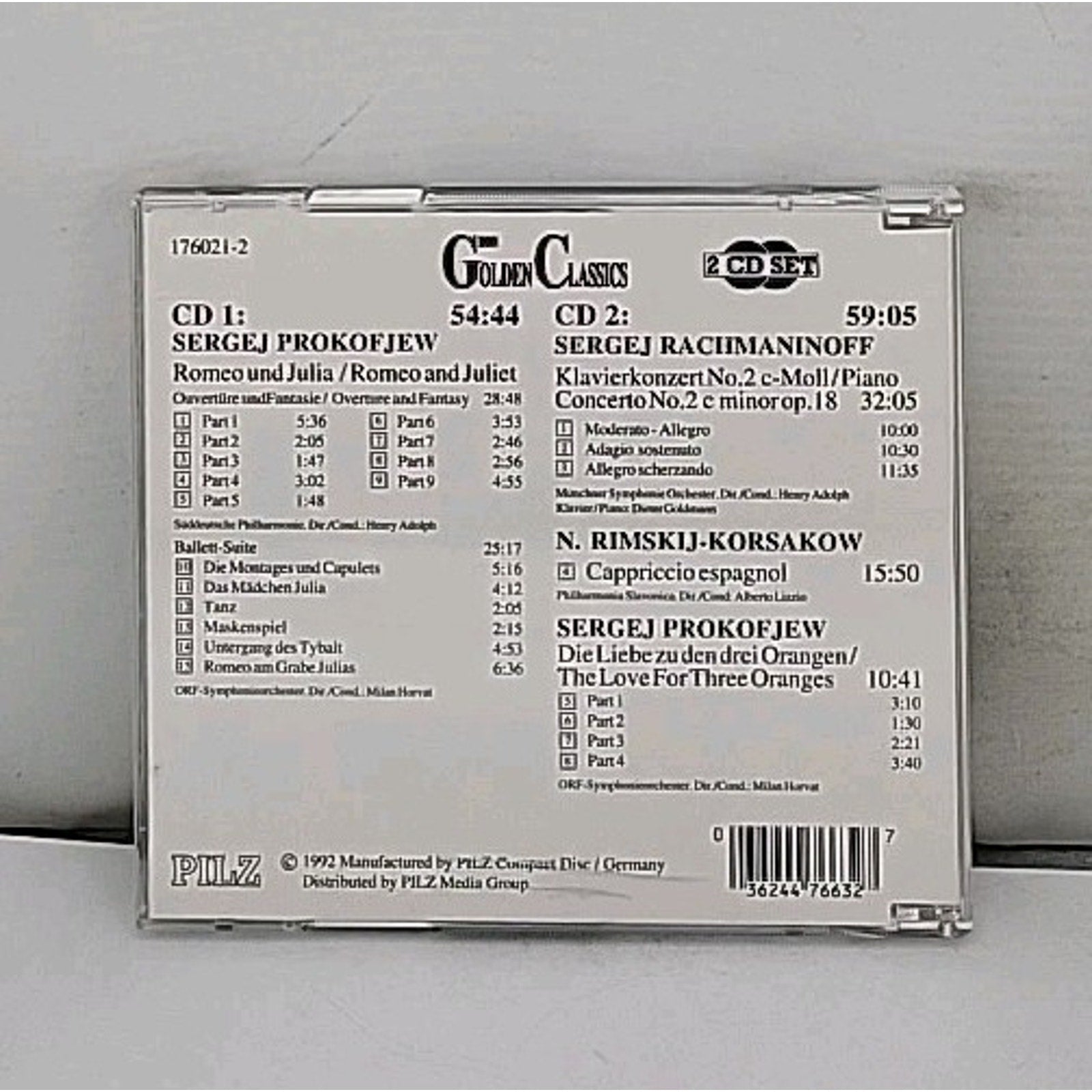 Golden Classics Russian Composers Prokofiew, Rachmaninoff, Rimskij-Korsakow 2 CD
