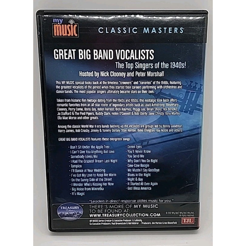 Great Big Band Vocalists - My Music-Classic Masters DVD (2012) Top 1940 Singers
