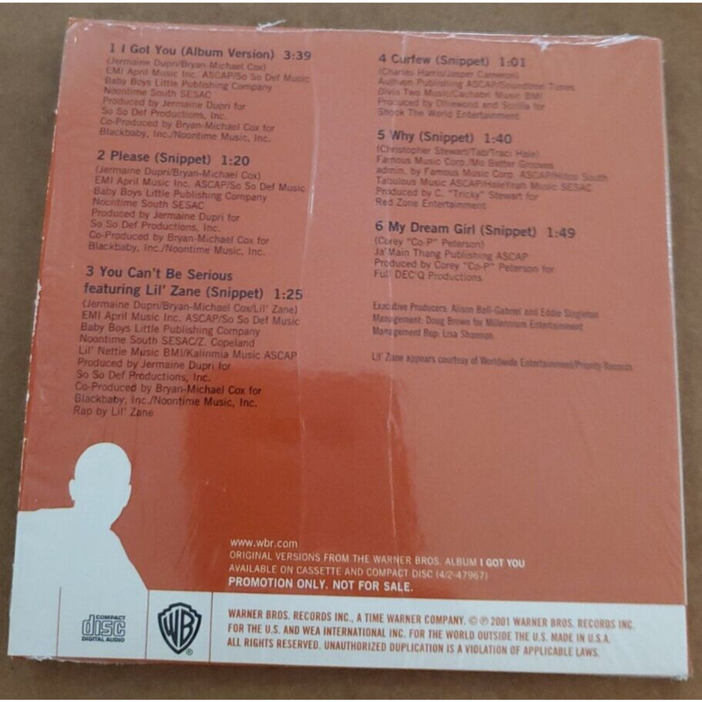 Lil' Johnny: I Got You Album Sampler PROMO MUSIC AUDIO CD Snippets Lil' Zane