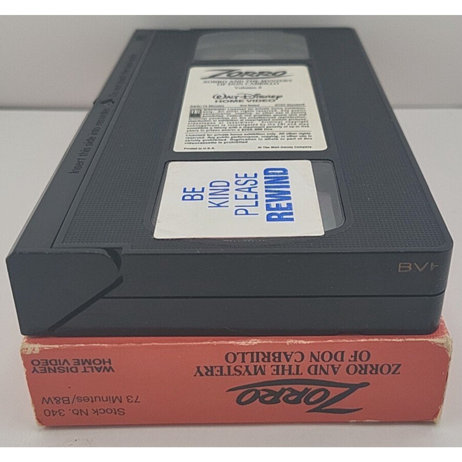 Zorro and the Mystery of Don Cabrillo VHS 1959 Action Adventure Disney