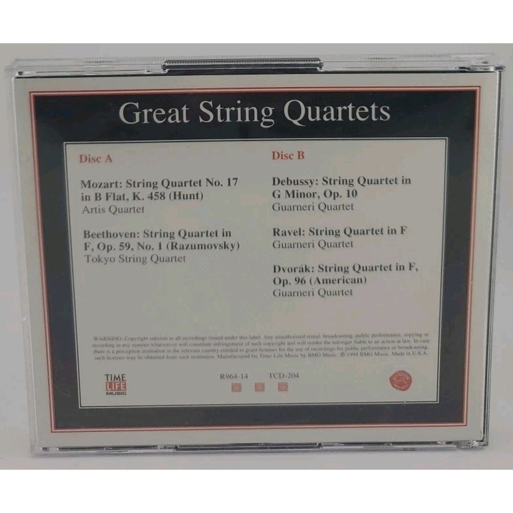 Great String Quartets: The Time-Life Library of Classical Favorites CDs