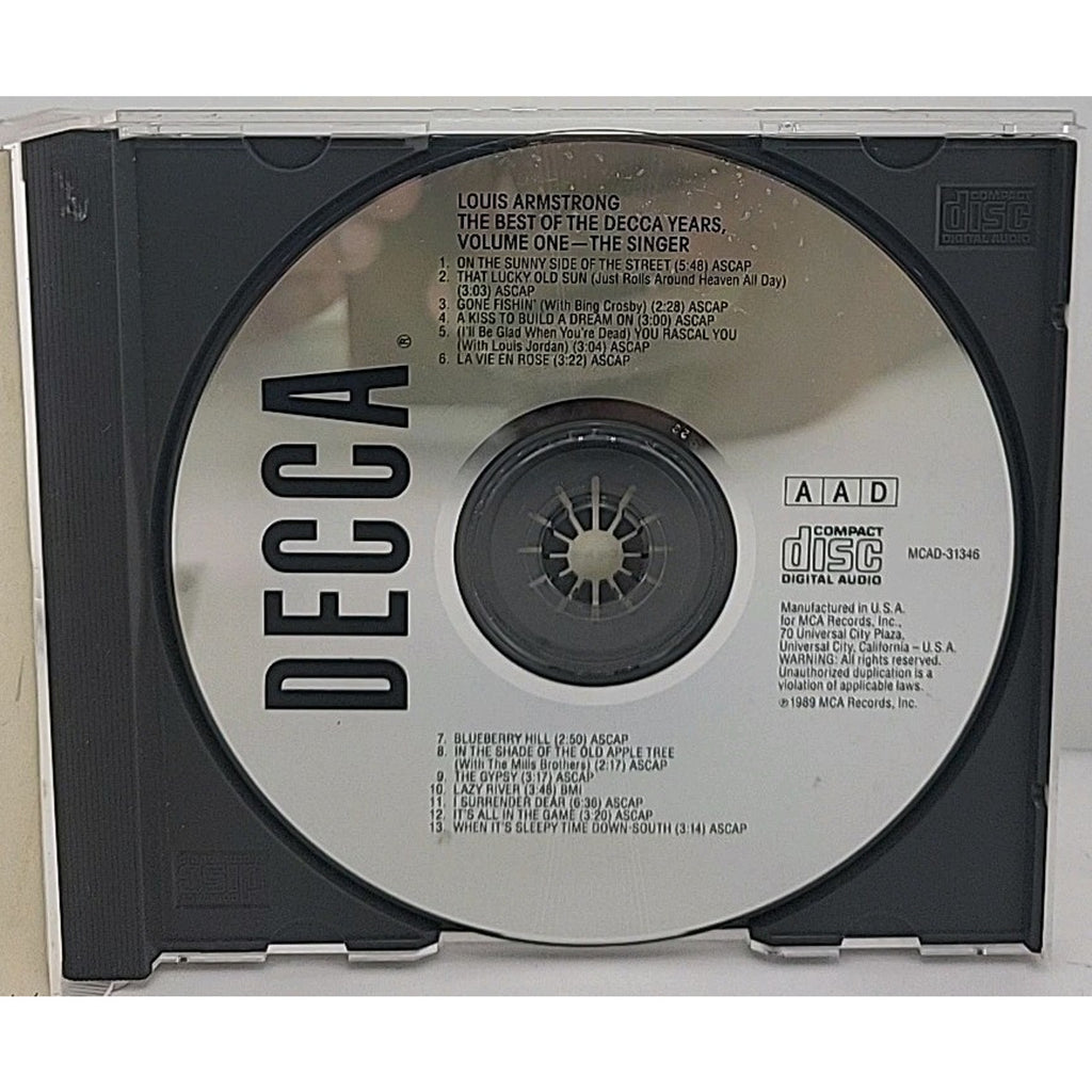 No. 1 Best of the Decca Years by Louis Armstrong (CD, 1989)