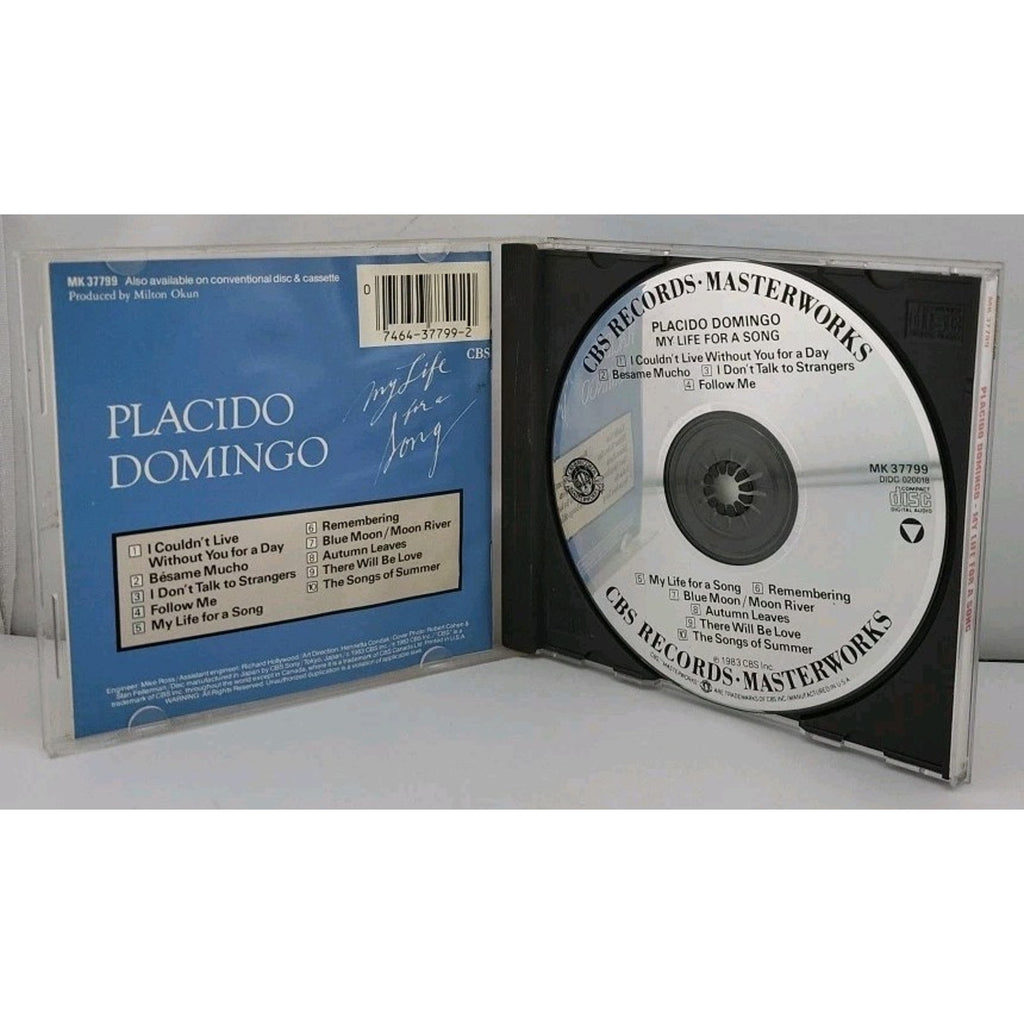 My Life for a Song by Plácido Domingo (Tenor Vocals) (CD, Apr-1984, CBS...