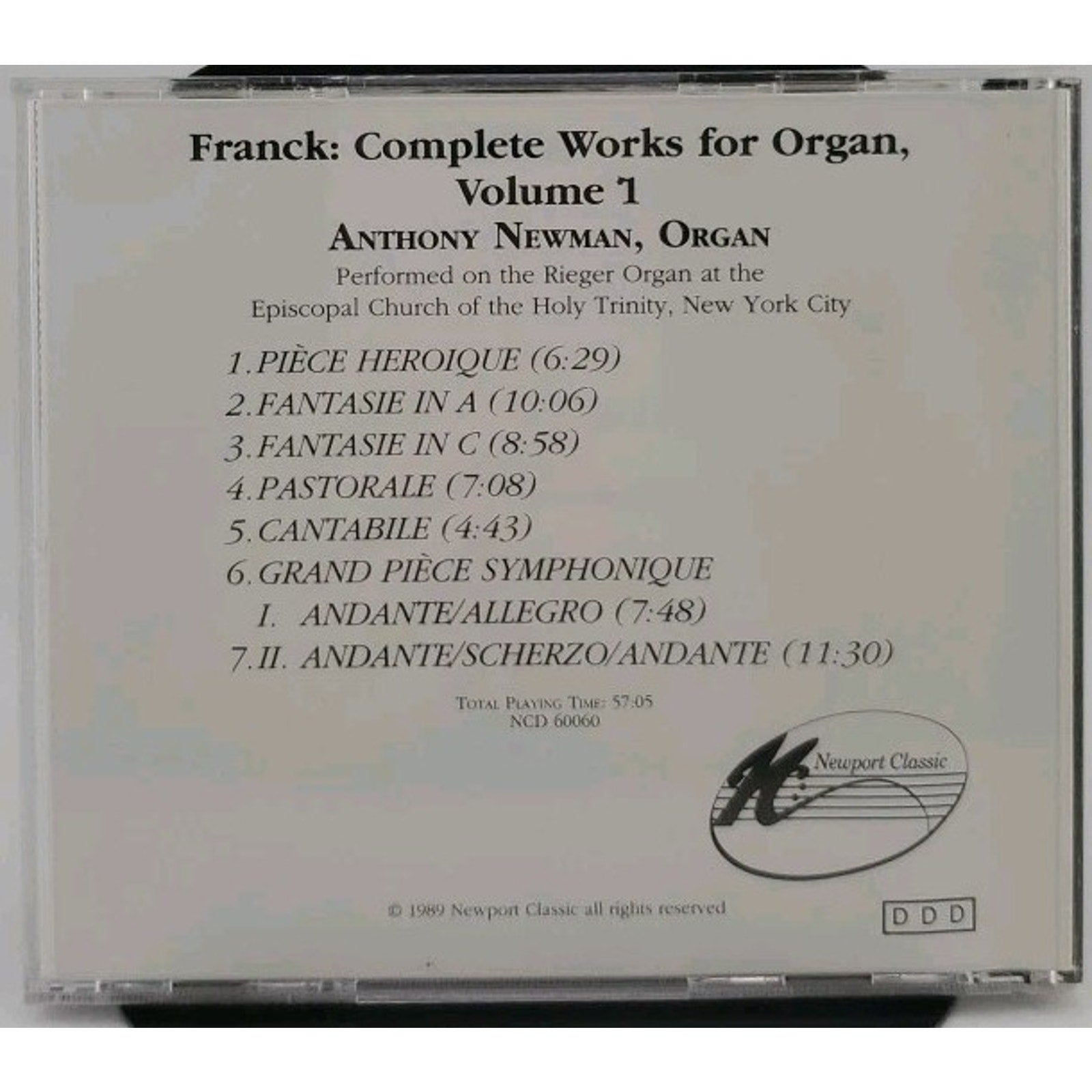 Franck: Complete Works For Organ, Vol. 1 CD