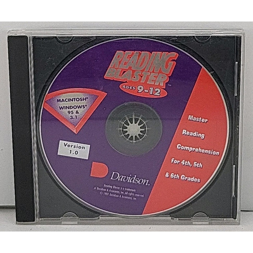 Reading Blaster Vocabulary PC CD-ROM Game Knowledge Adventure Ages 9–12