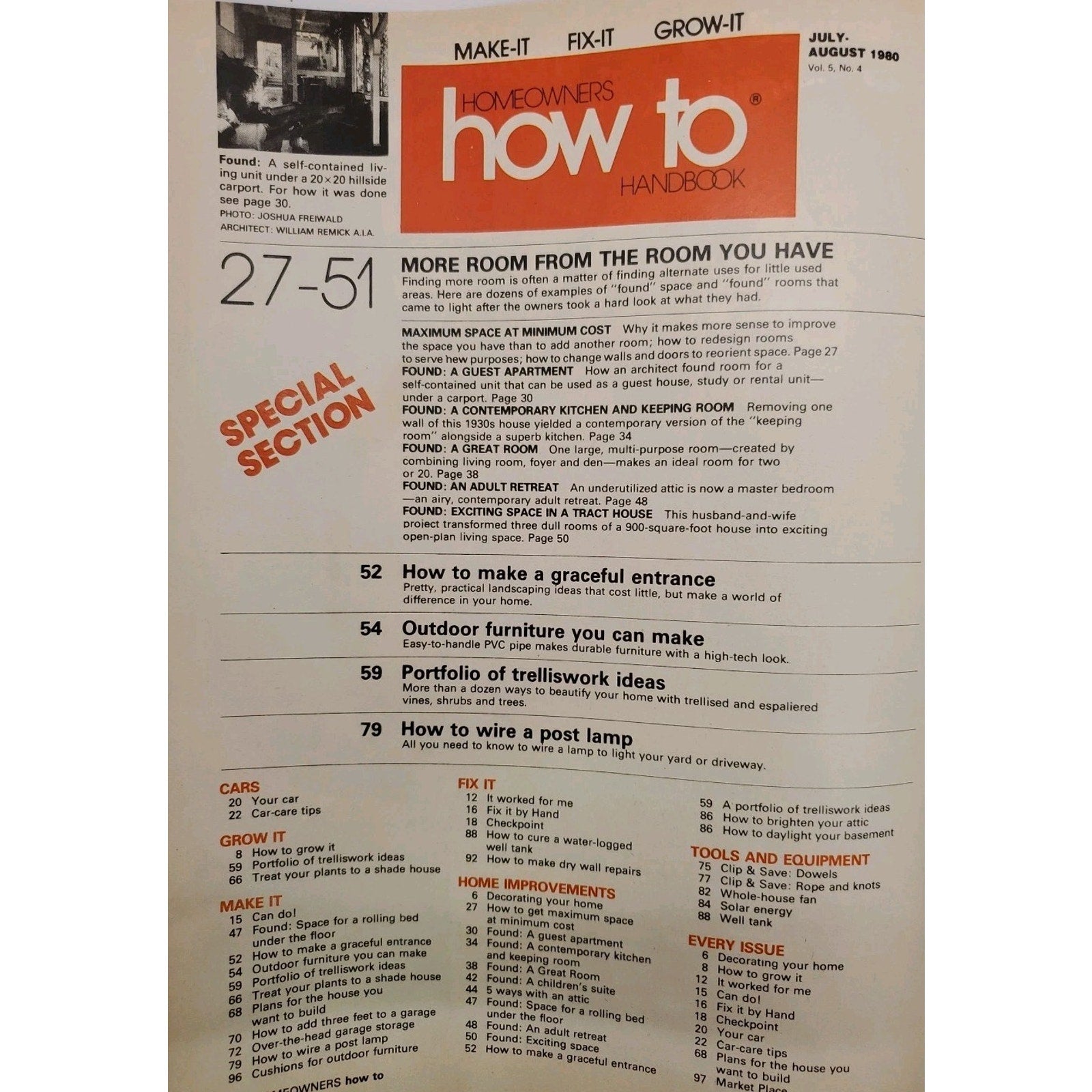 Homeowner's How To July-August 1980 Magazine