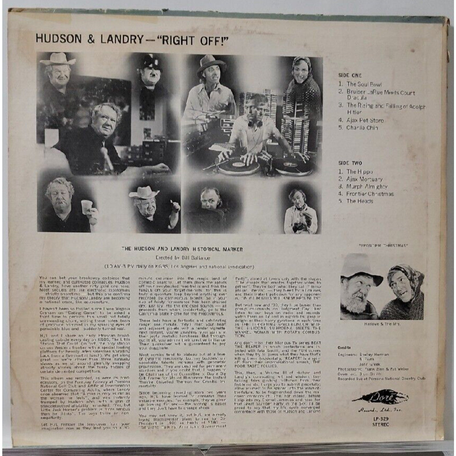 Hudson & Landry Right-Off (Record)
