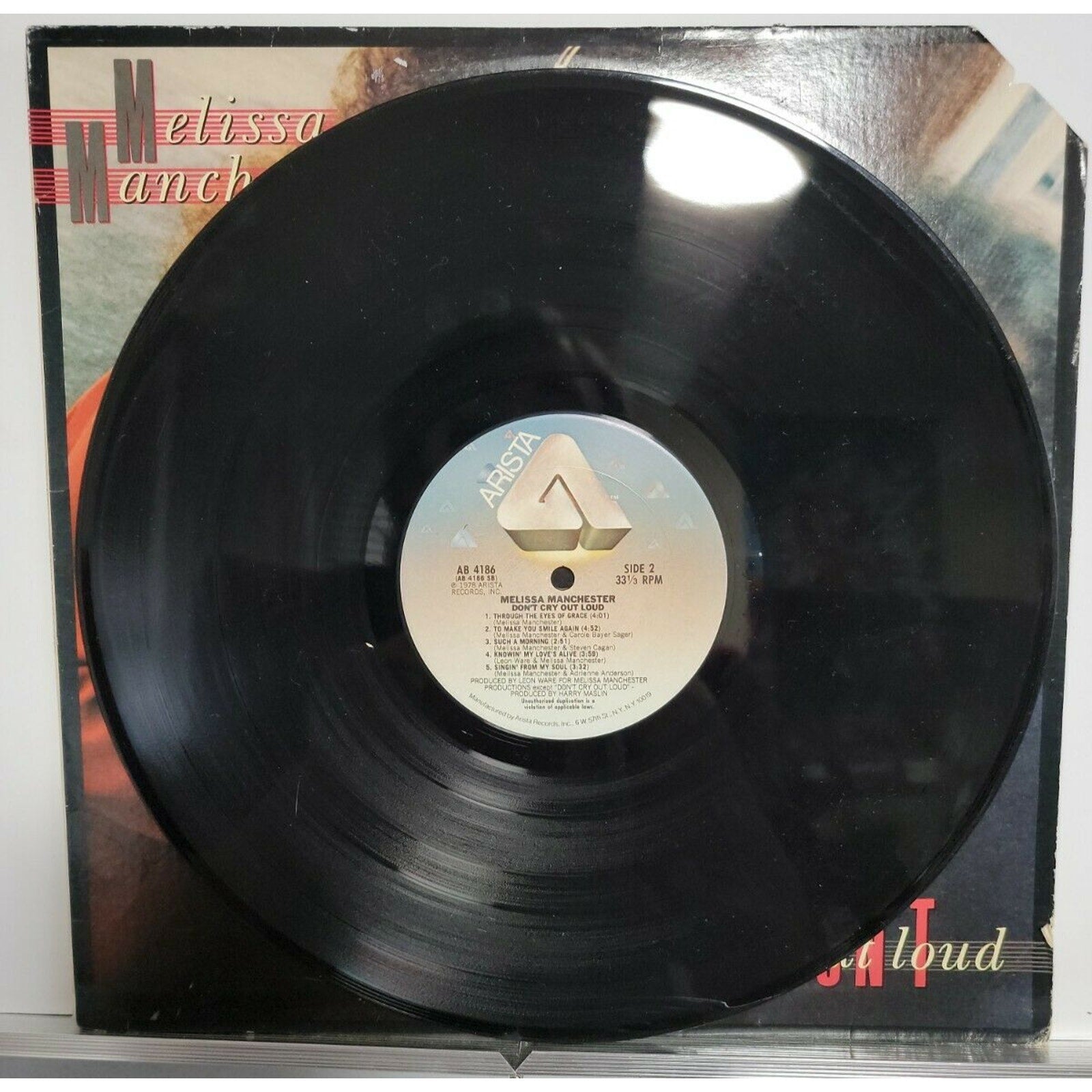 Melissa Manchester – Don't Cry Out Loud (Vinyl)