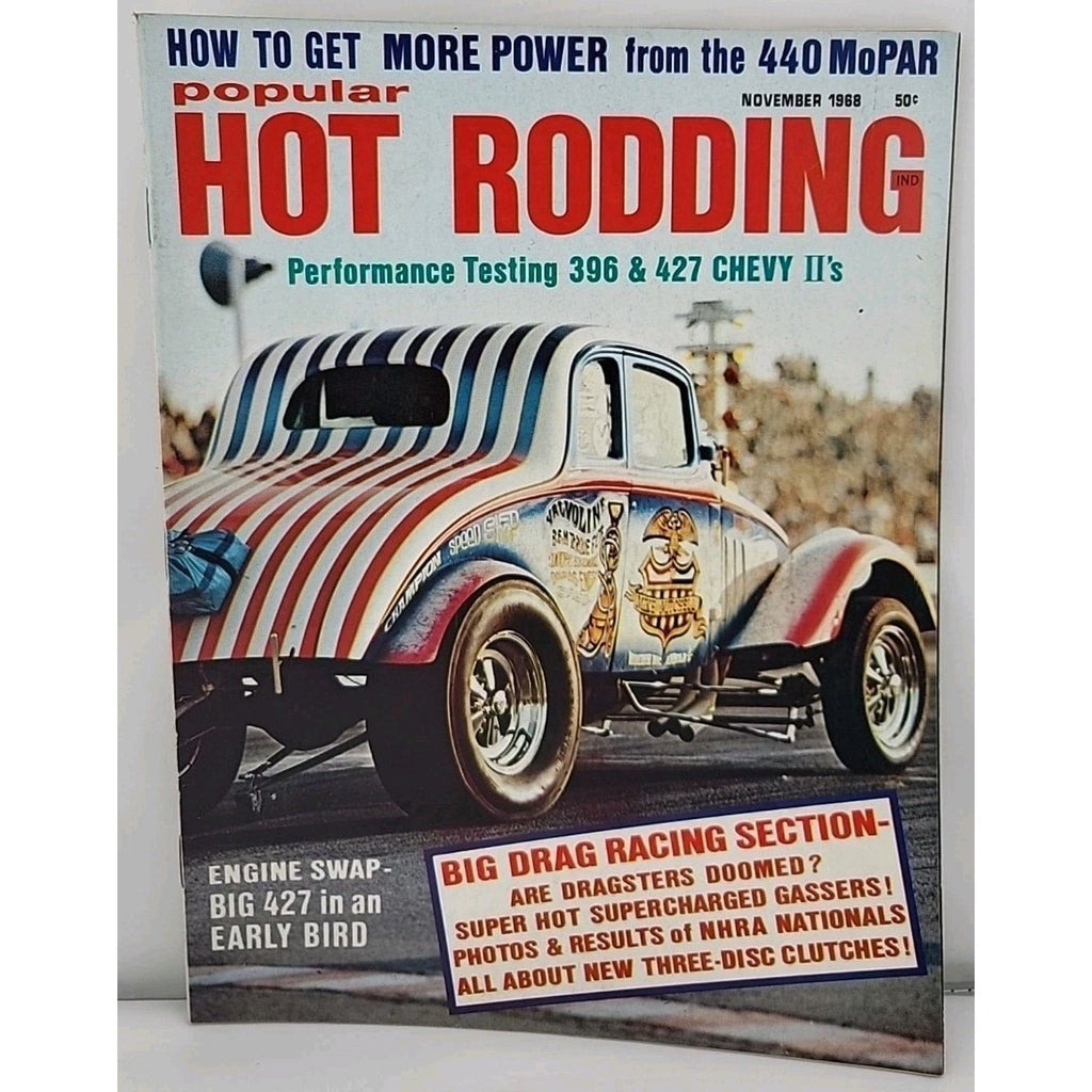 Popular Hot Rodding Magazine November 1968