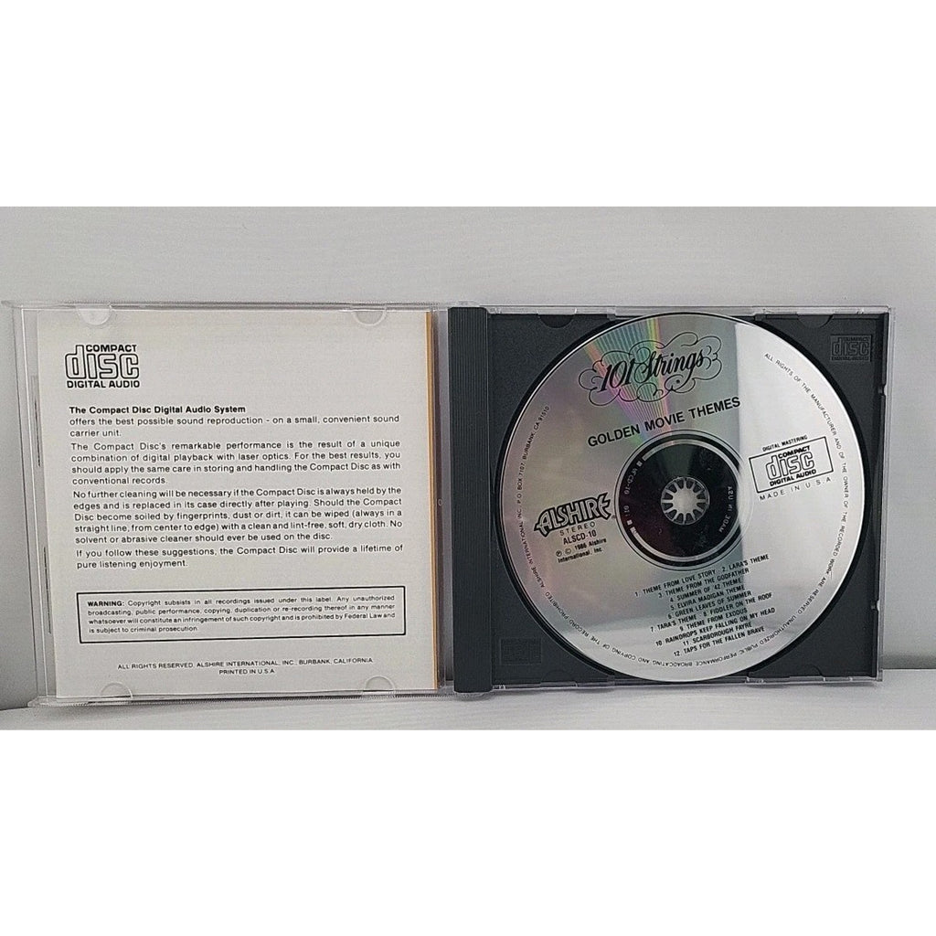 Golden Movie Themes by 101 Strings Orchestra CD 1996 1986 Alshire