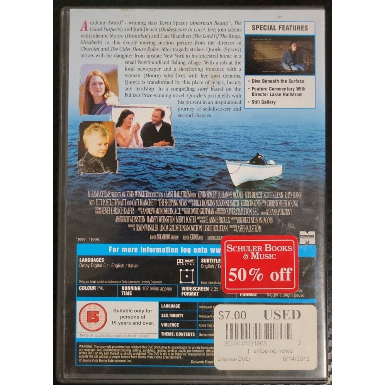 The Shipping News (DVD, 2002) - Region 2 -