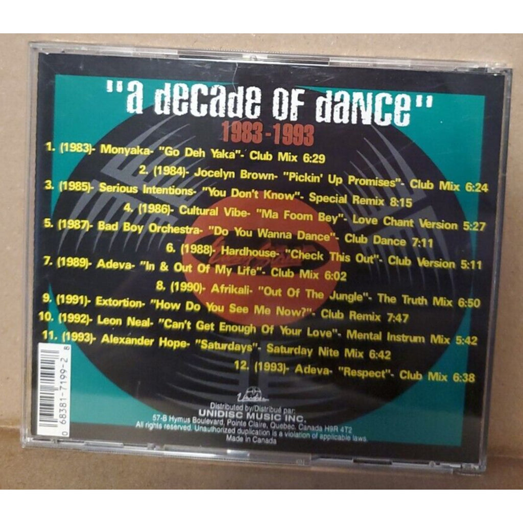 "A Decade Of Dance 1983 - 1993" Easy Street (CD)