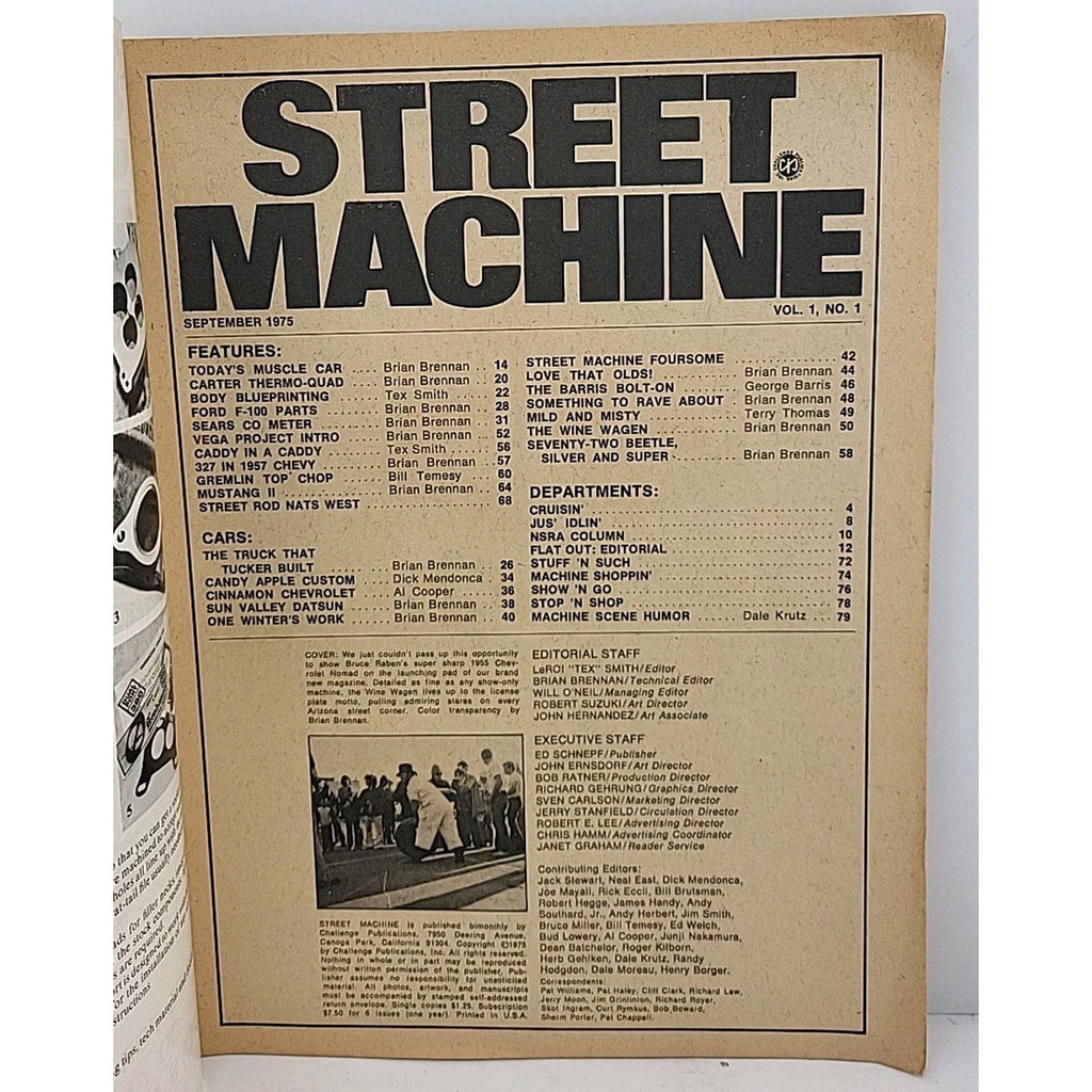 Street Machine Magazine - September 1975 - Volume 1 Number 1