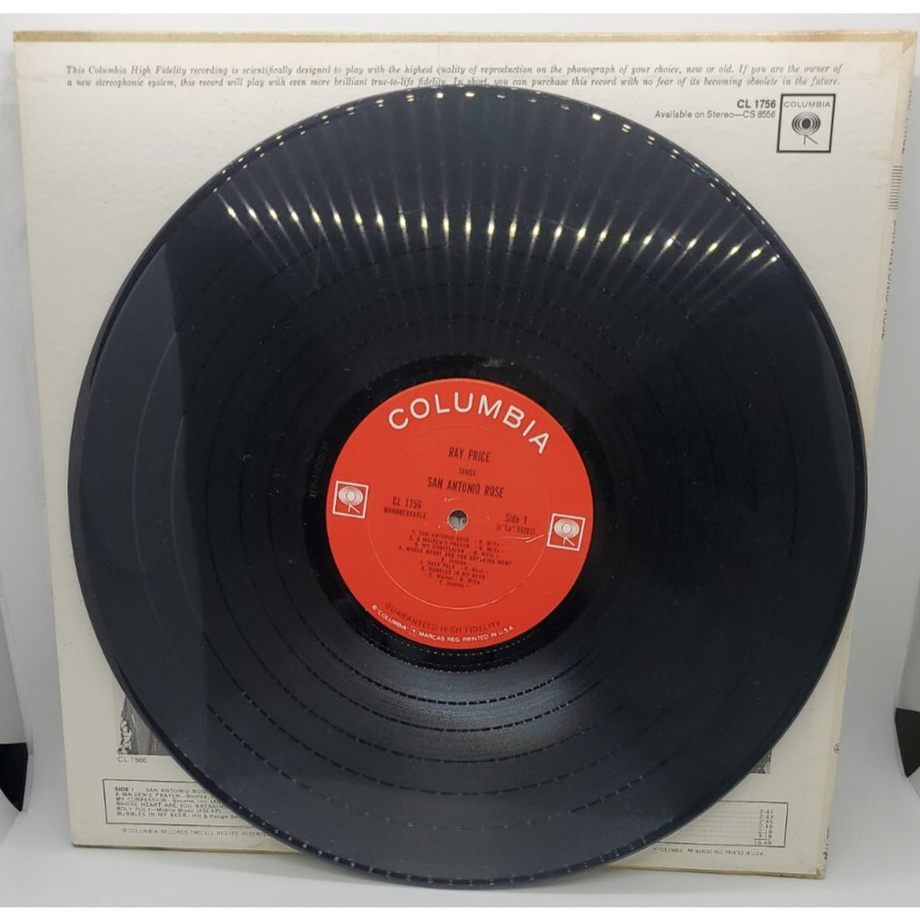 Ray Price - Sings A Tribute To The Great Bob Wills San Antonio Rose (Record)