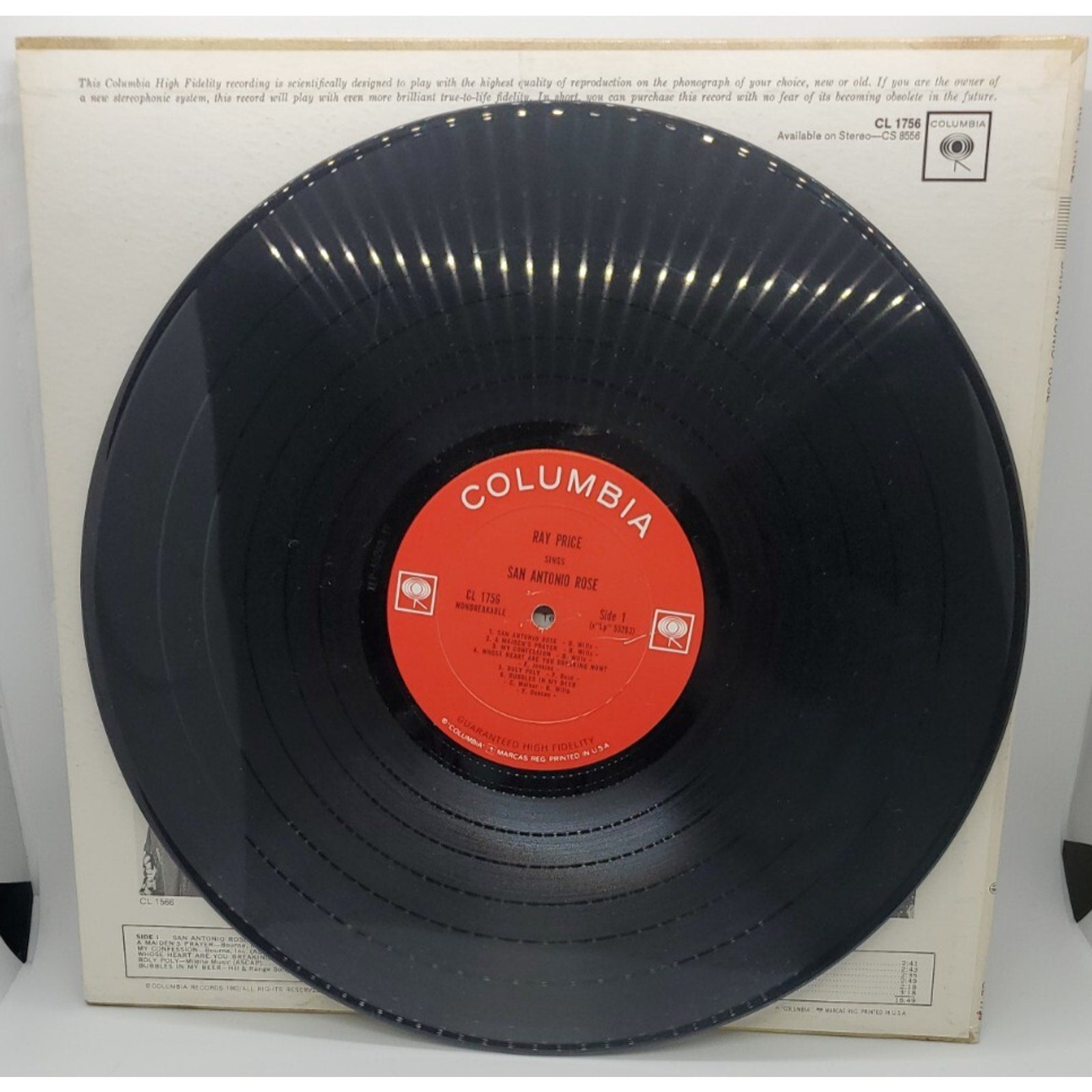 Ray Price - Sings A Tribute To The Great Bob Wills San Antonio Rose (Record)