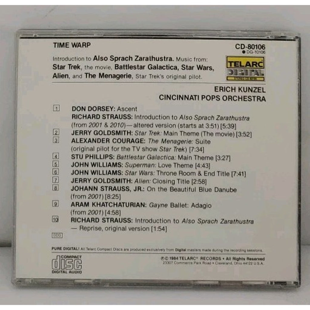 Time Warp by Erich Kunzel (Conductor) (CD, Oct-1990, Telarc Distribution)