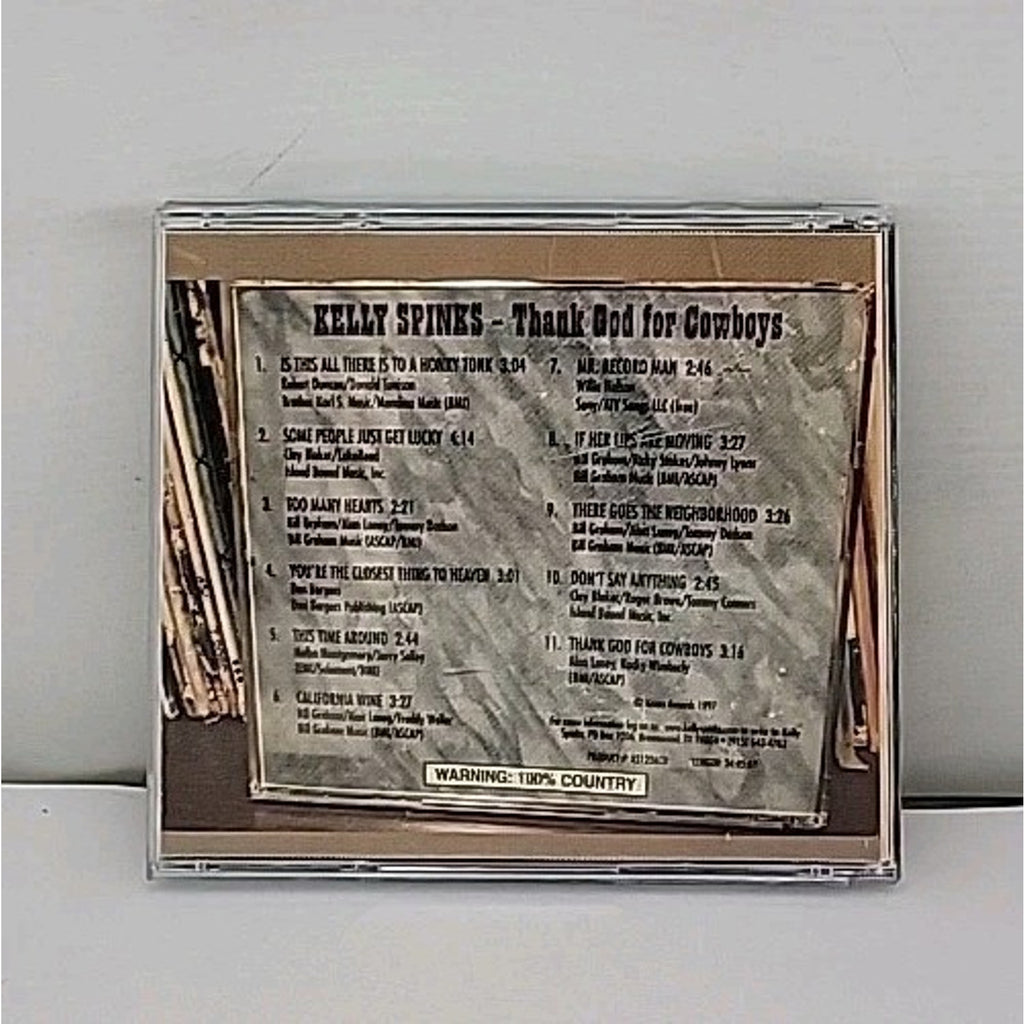 Kelly Spinks - CD - Thank God For Cowboys. 1997