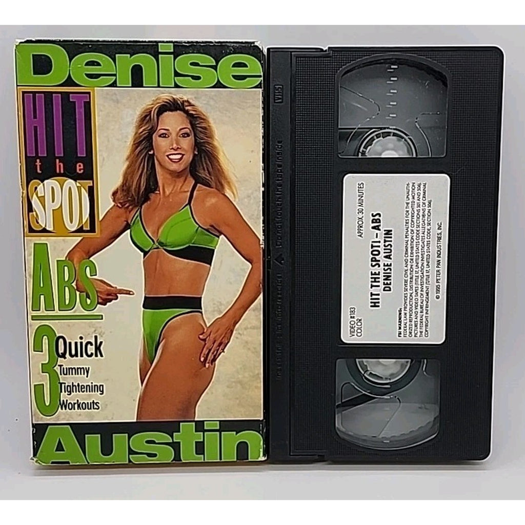 Denise Austin - Hit the Spot: Abs (VHS, 1995)