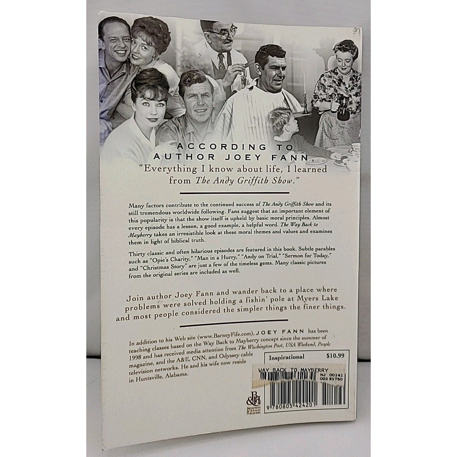 Way Back to Mayberry : Lessons from a Simpler Time by Joey Fann (2001, Trade...