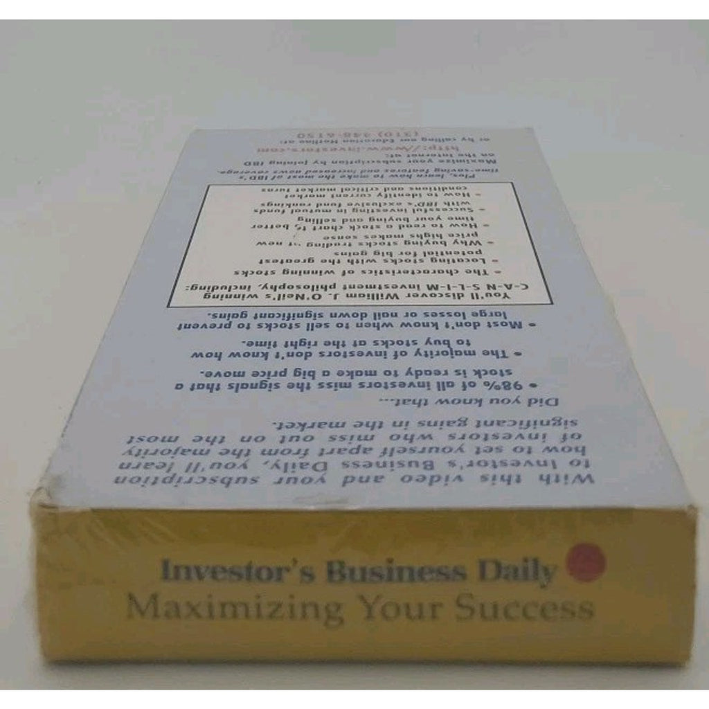 Maximizing Your Success (VHS) *Brand New*