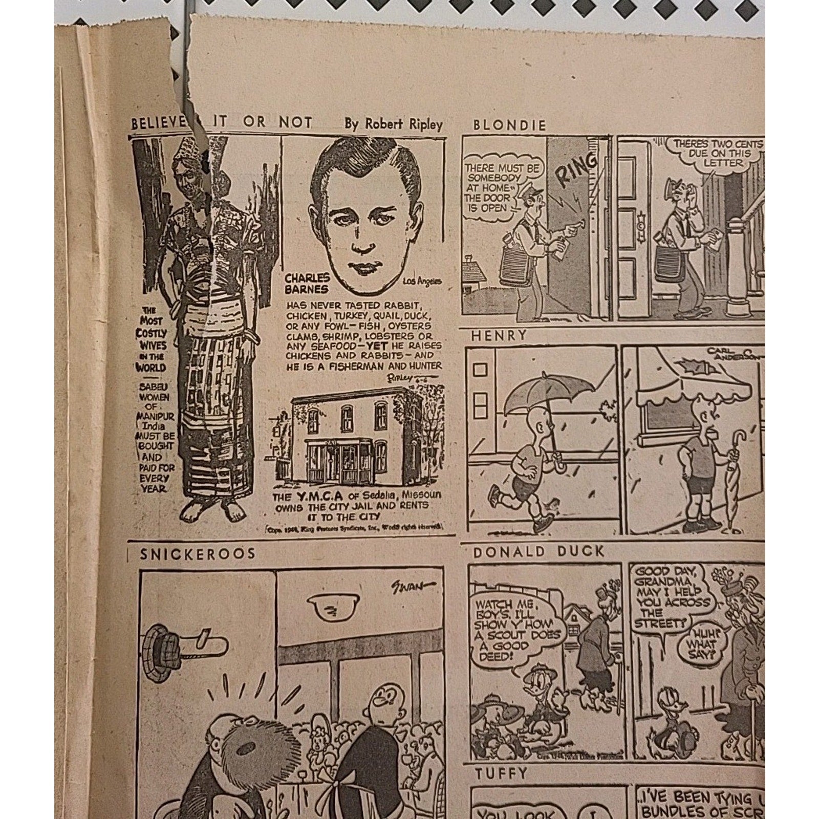 Detroit Times Newspaper - Start Of Invasion - June 6 1944