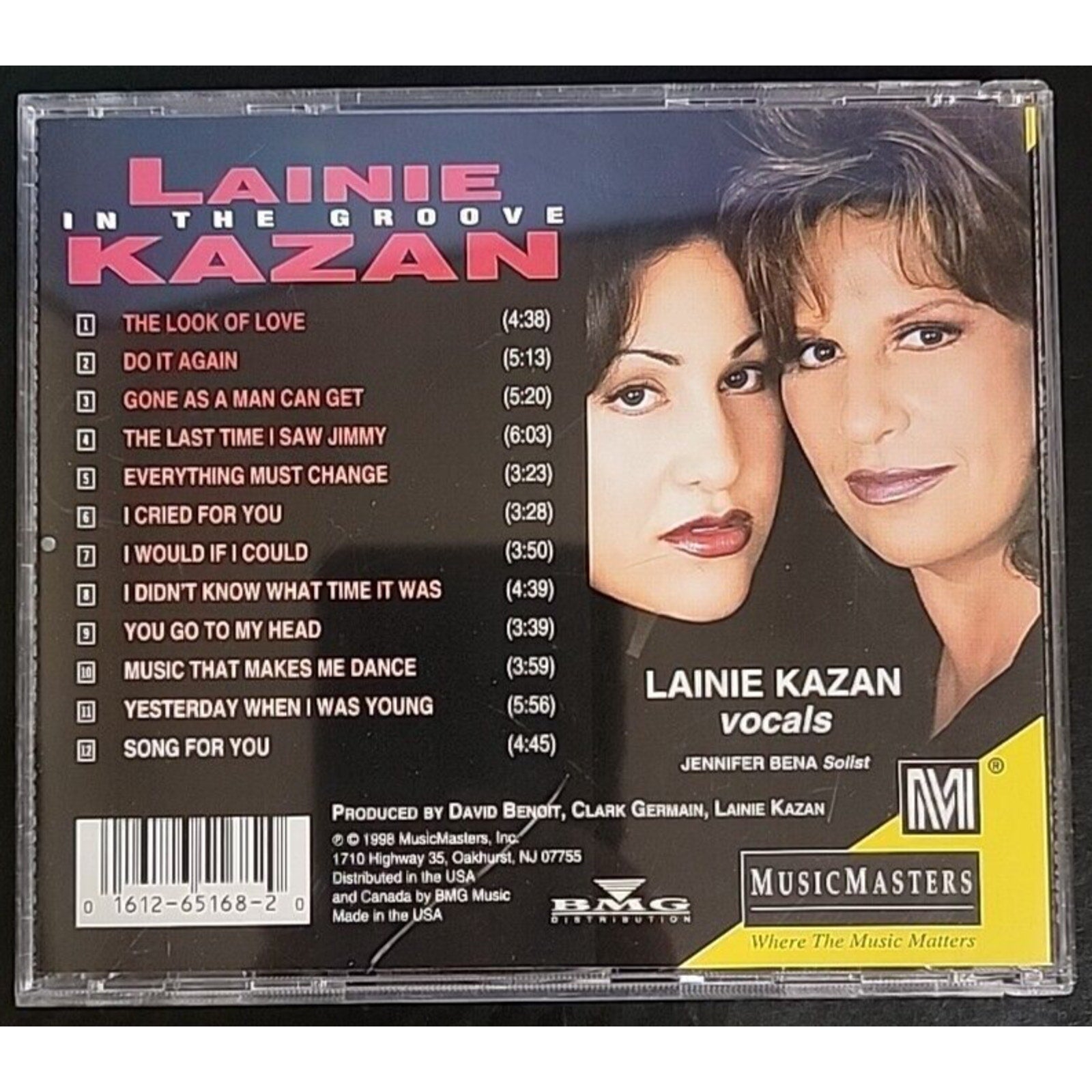 In the Groove * by Lainie Kazan (CD, Apr-1998, Musicmasters)