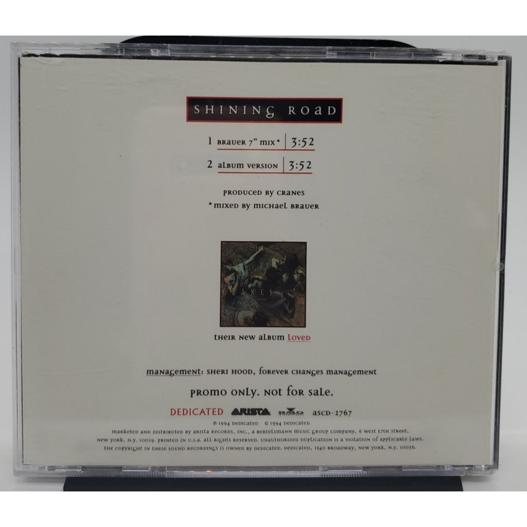 Shining Road by Cranes (CD, Promo, Single, 1994, Arista)