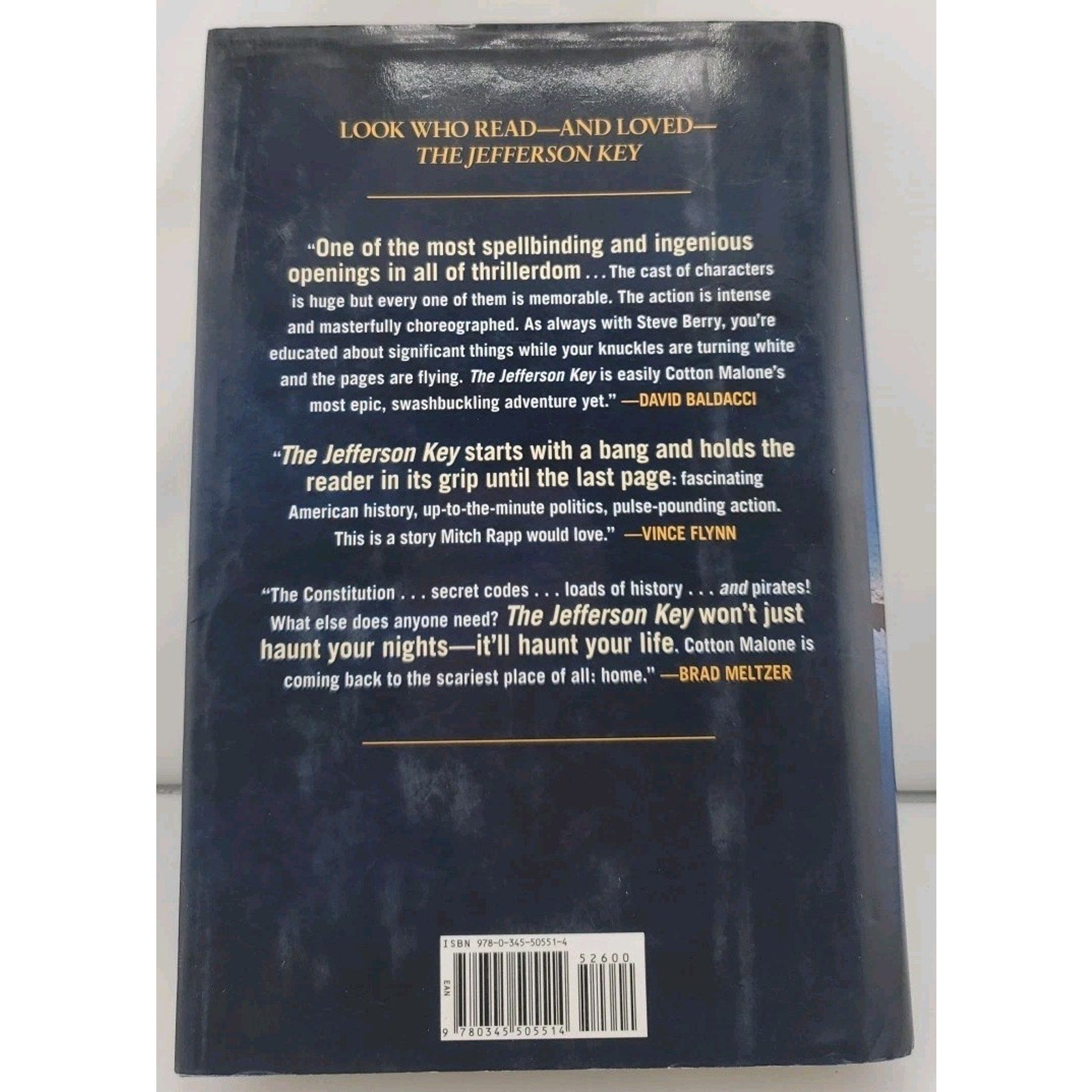 Jefferson Key by Steve Berry (2011, Hardcover)