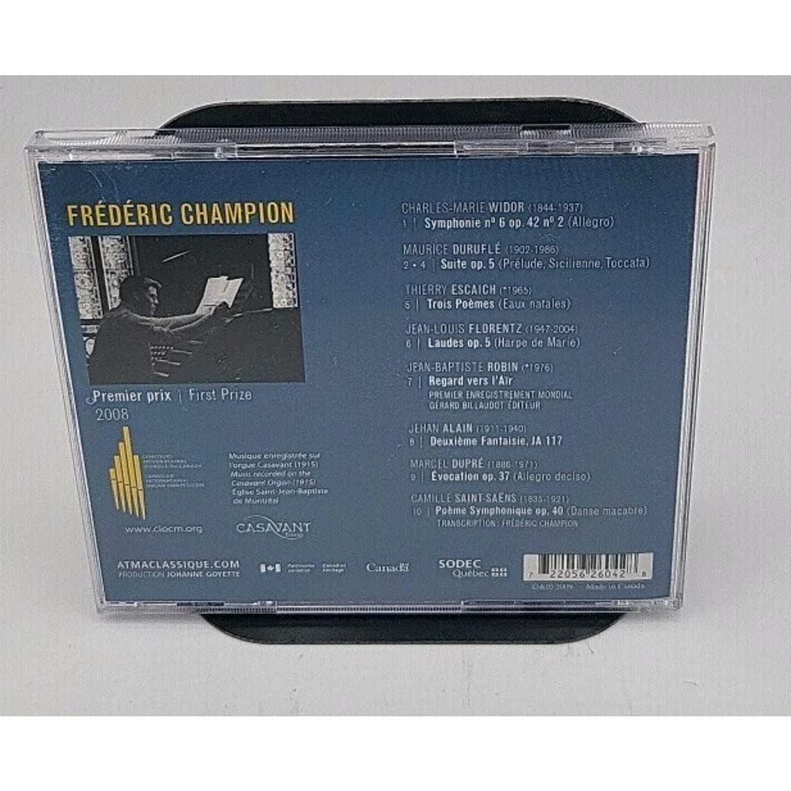 French Organ Music by Frédéric Champion (CD, 2009)