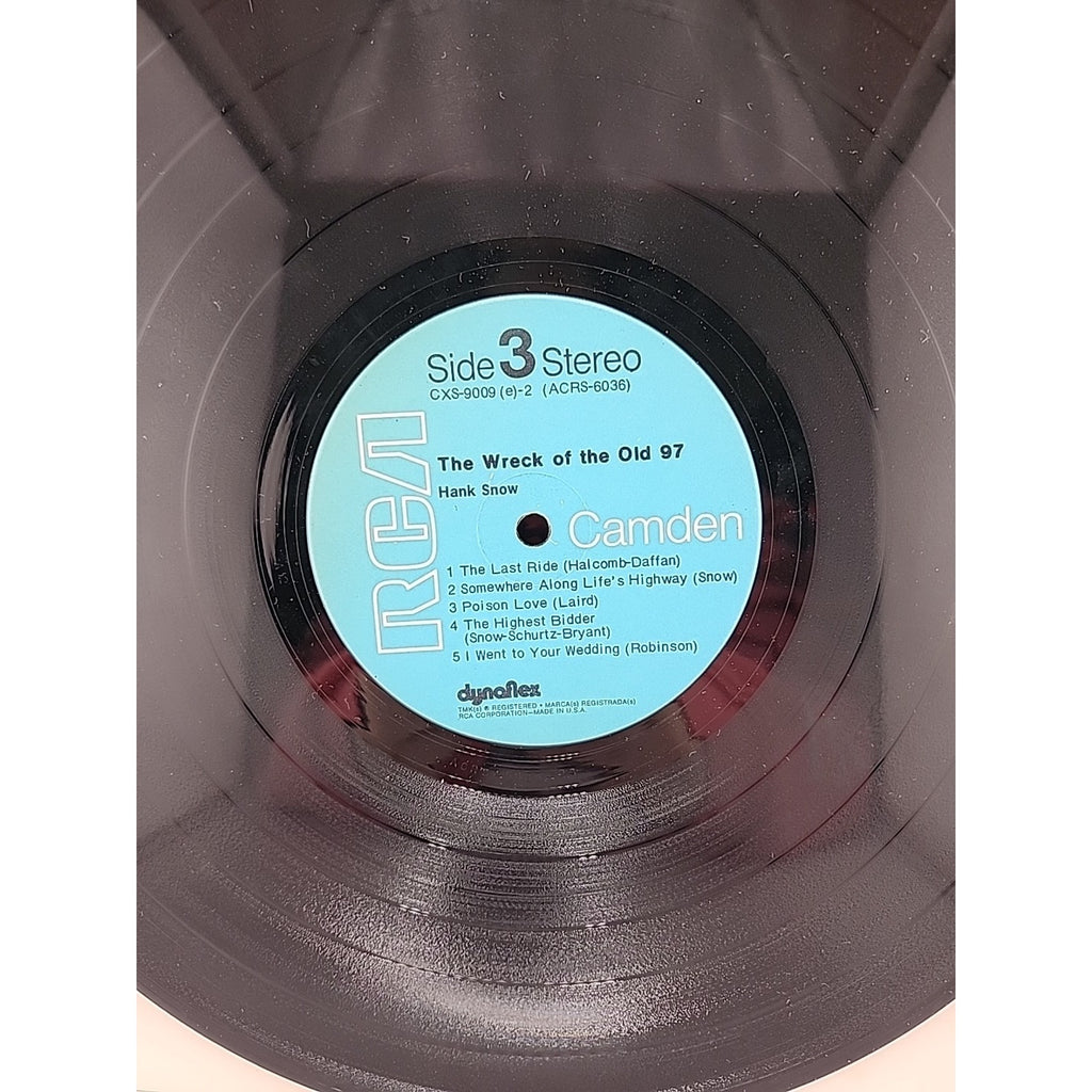 Hank Snow The Wreck of the Old 97 CXS 9009 Record Album Vinyl LP