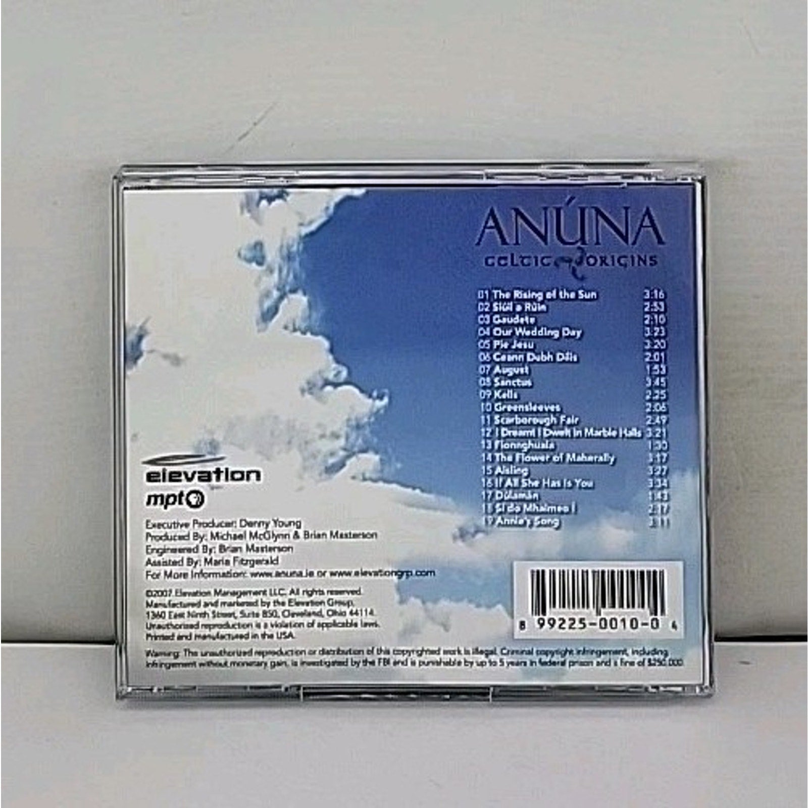 Anuna Celtic Origins CD Irish Choral Music (Elevation, 2007)