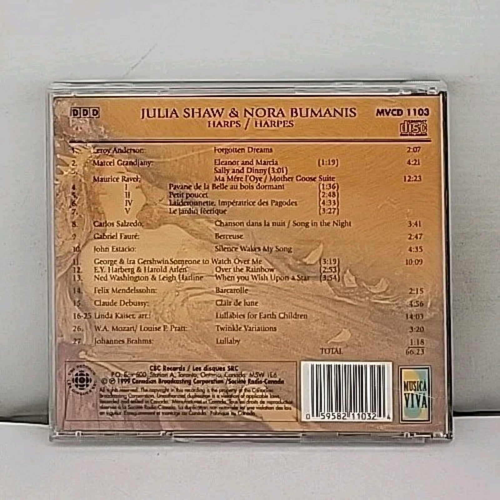 Silence Wakes My Song-Harp Mus by Anderson / Shaw / Bumanis (CD, 1999)