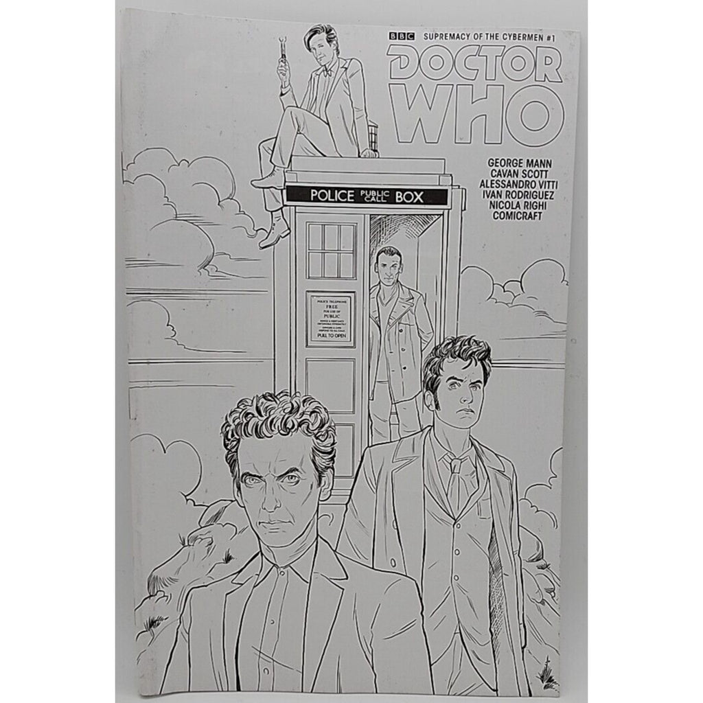 Doctor Who: Supremacy Of The Cybermen #1 Coloring Variant Titan Comics
