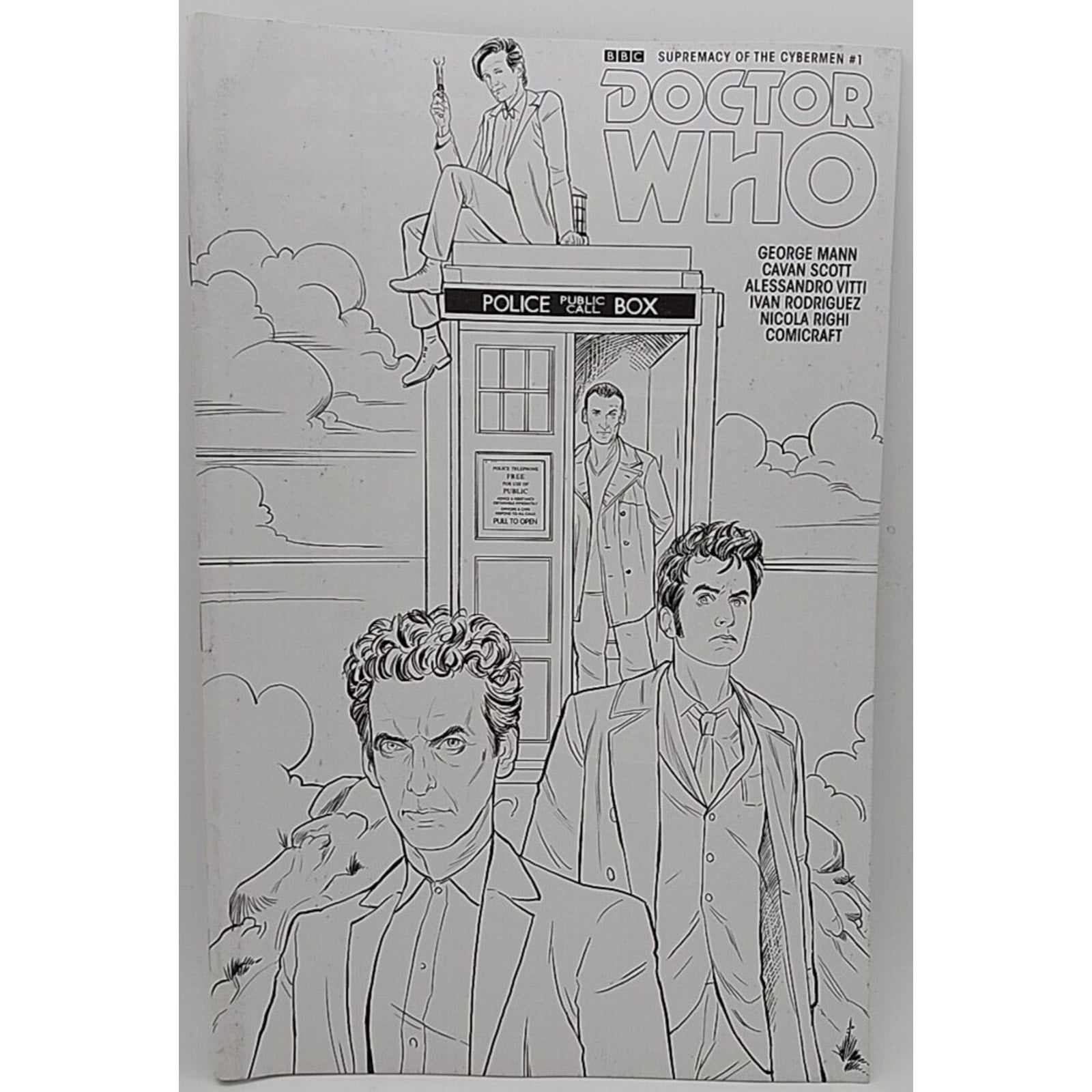 Doctor Who: Supremacy Of The Cybermen #1 Coloring Variant Titan Comics