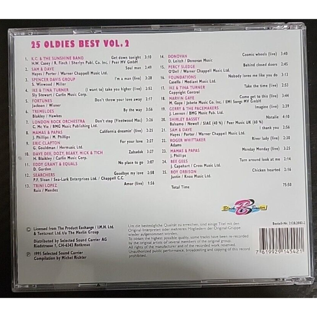 25 Oldies Best Vol. 2 (CD)