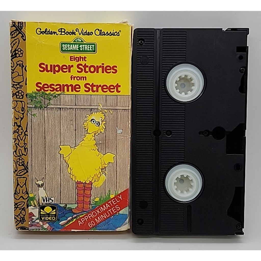 Golden Book Video Classics Eight Super Stories from Sesame Street (VHS, 1985)
