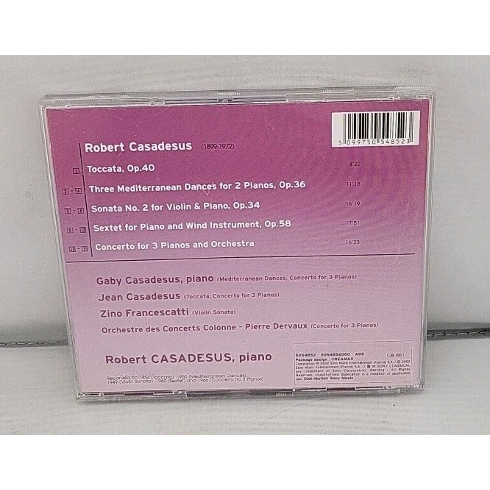 Compositions By Robert Casadesus CD