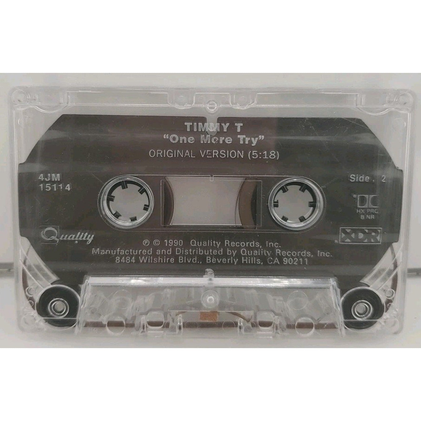 One More Try by Timmy T (Cassette, 1990)