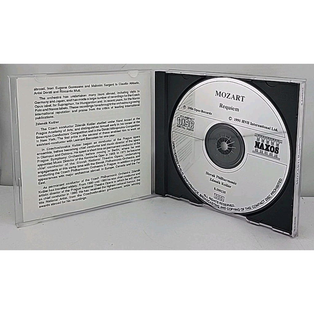 Requiem by Mozart / Kosler (CD, 1992)