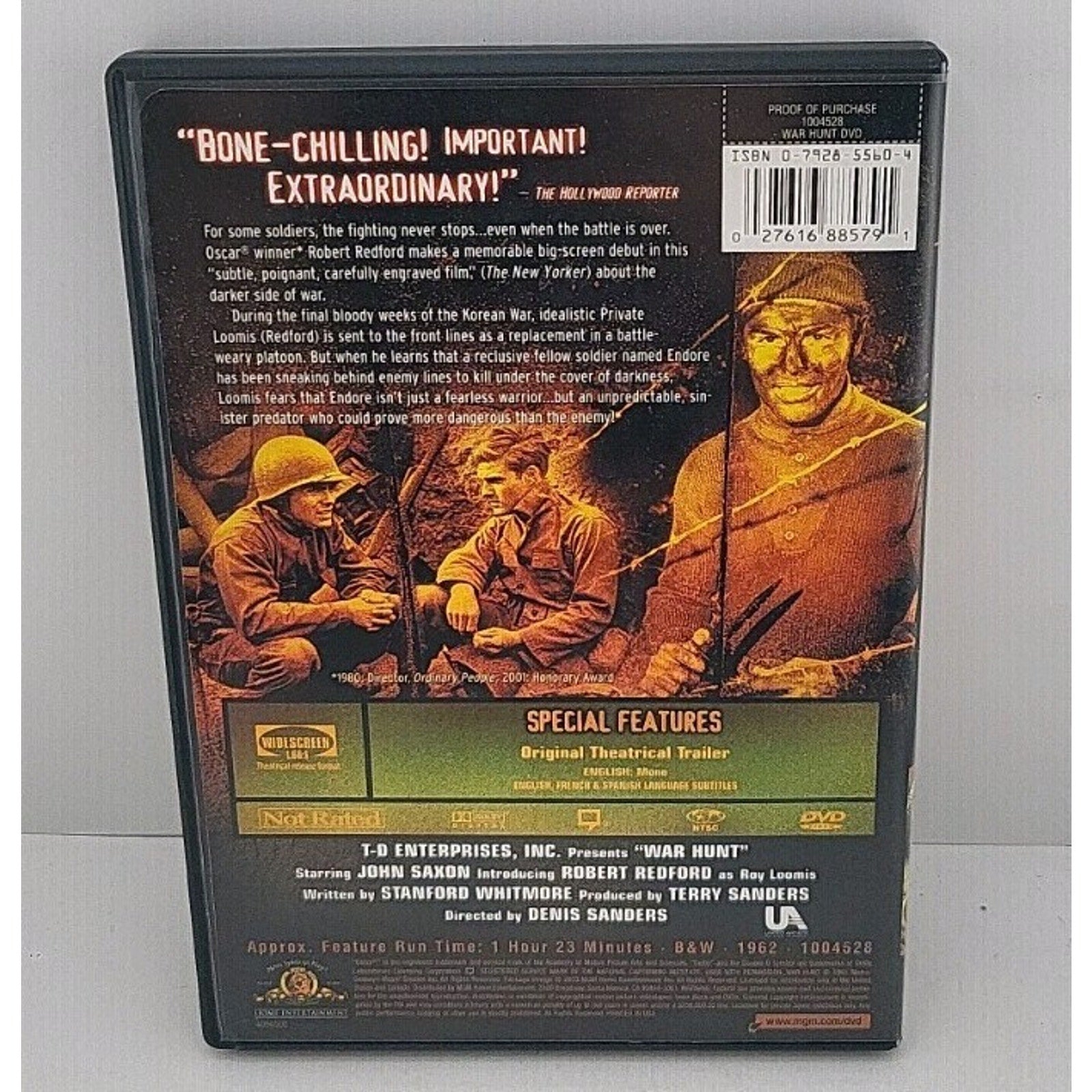 War Hunt (DVD, 1961)