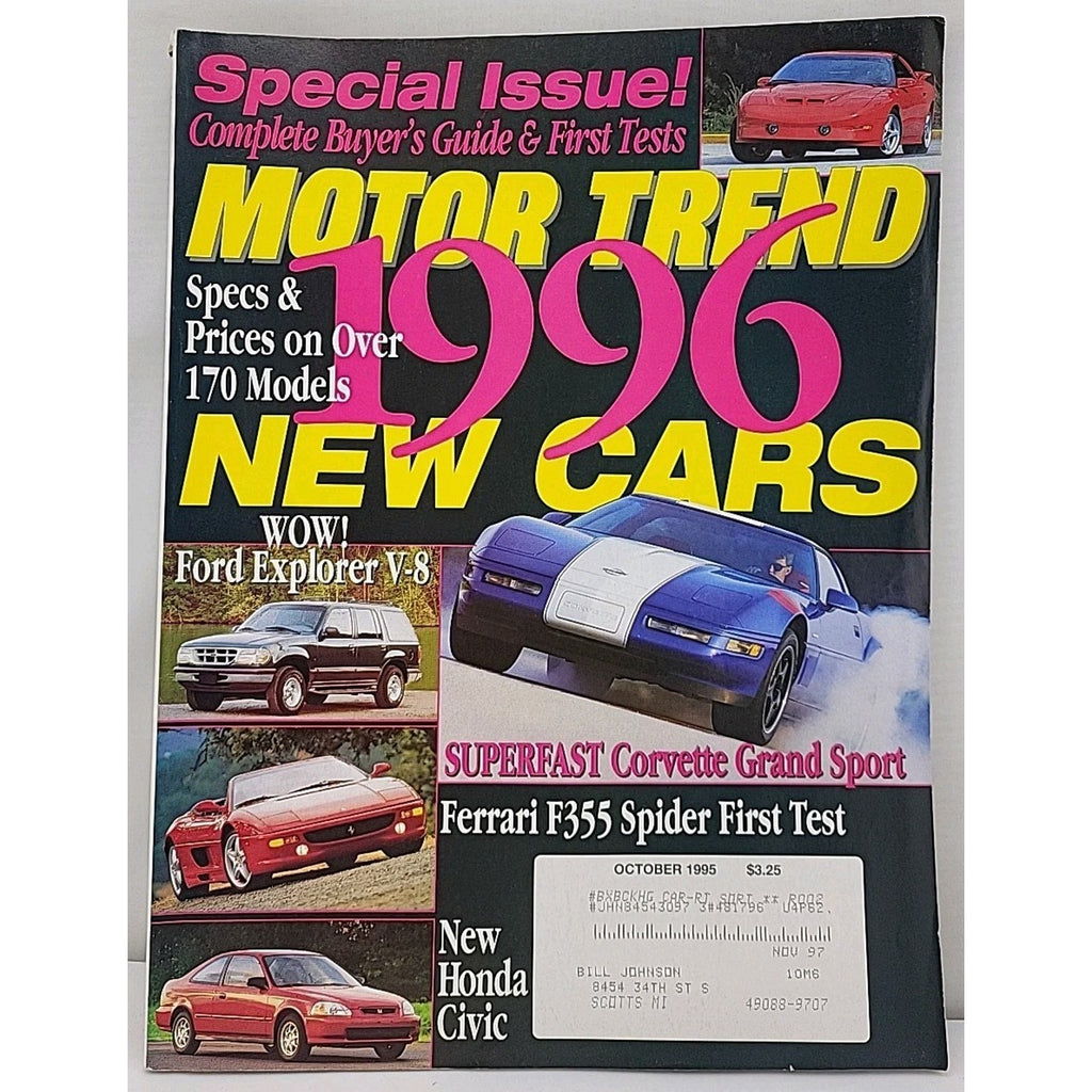 Motor Trend Magazine - October 1995 - Volume 47 Number 10