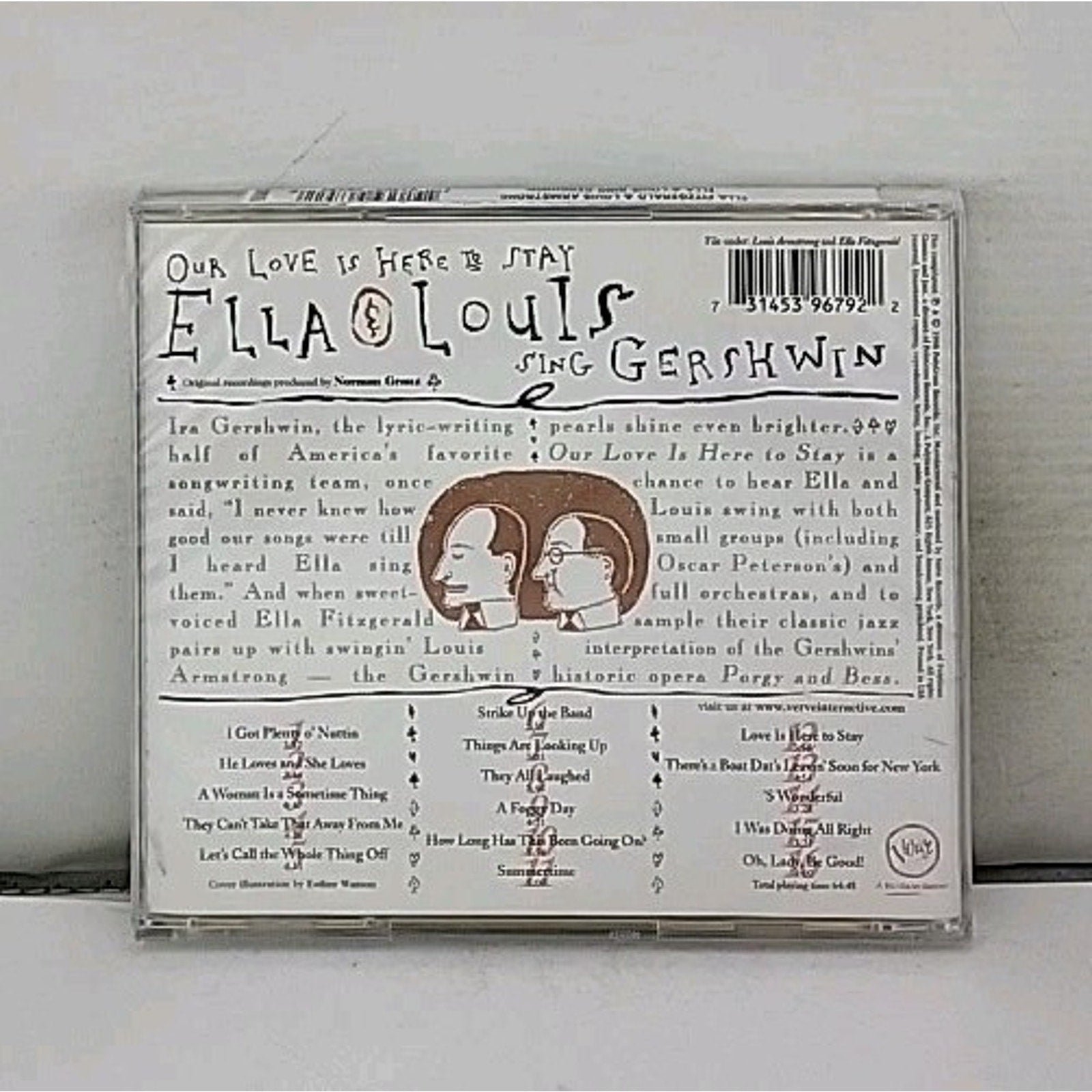 Our Love Is Here to Stay: Sing Gershwin by Ella Fitzgerald (CD, 1998) *NEW*