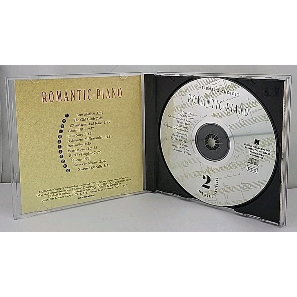 Romantic Piano - Listener's Choice - Various Artists (CD, 1993, Metacom)