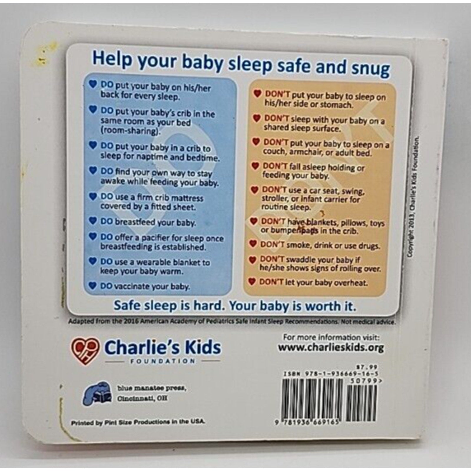 Sleep Baby, Safe and Snug by John Hutton (2013, Children's Board Books)