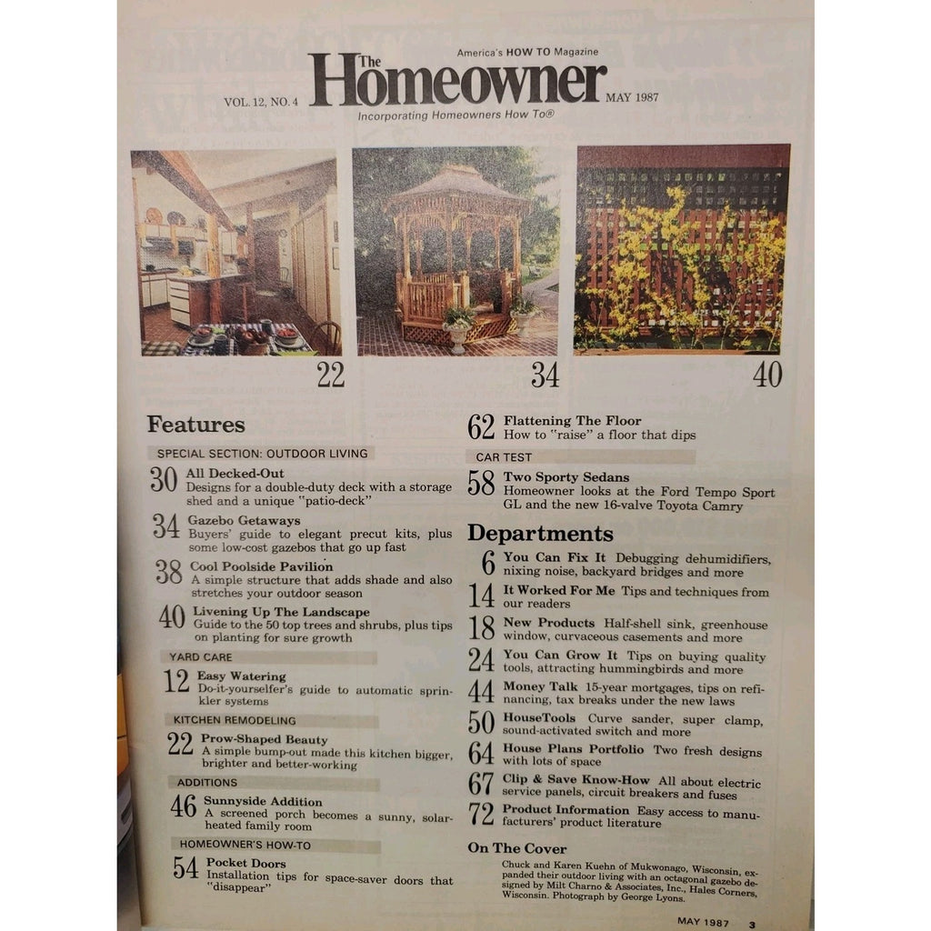 The Homeowner May 1987 Magazine